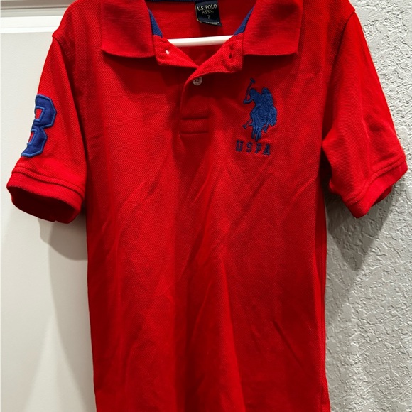 Boys U.S. Polo Assn. Size 7 T-shirt Red. - Picture 2 of 5